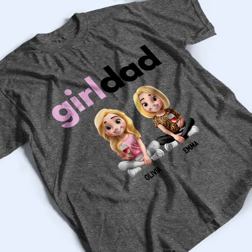 Girldad - Personalized T Shirt - Image 3