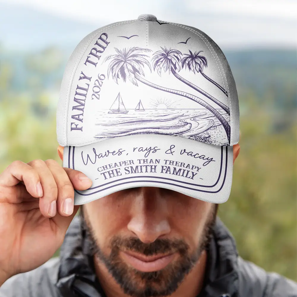 Girls Trip A Lot Of Laughter & Memories - Personalized Classic Cap - Image 4
