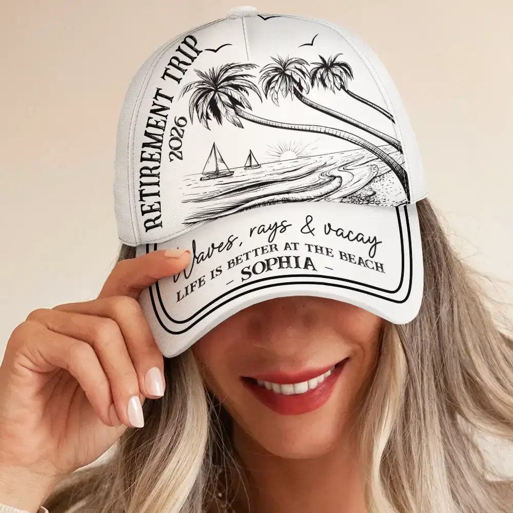 Girls Trip A Lot Of Laughter & Memories - Personalized Classic Cap - Image 5