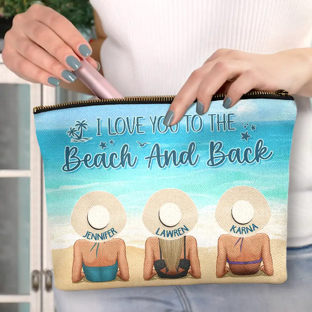 Girls Trip Beaches Booze Besties - Personalized Cosmetic Bag - Image 3
