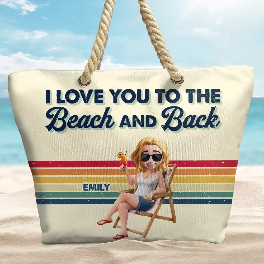 Girls Trip Besties Beach Vacation - Personalized Beach Bag - Image 2