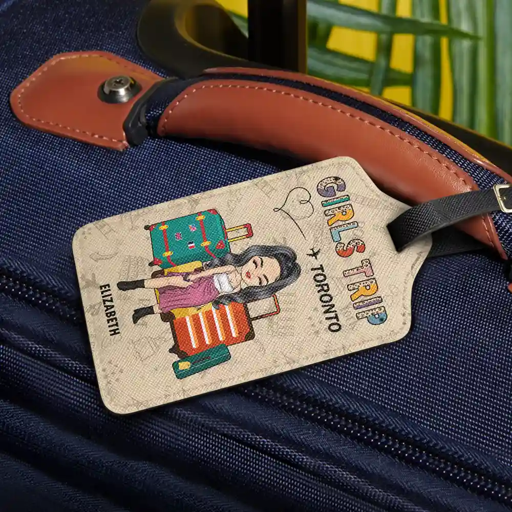 Girls Trip Destination - Personalized Luggage Tag - Image 2