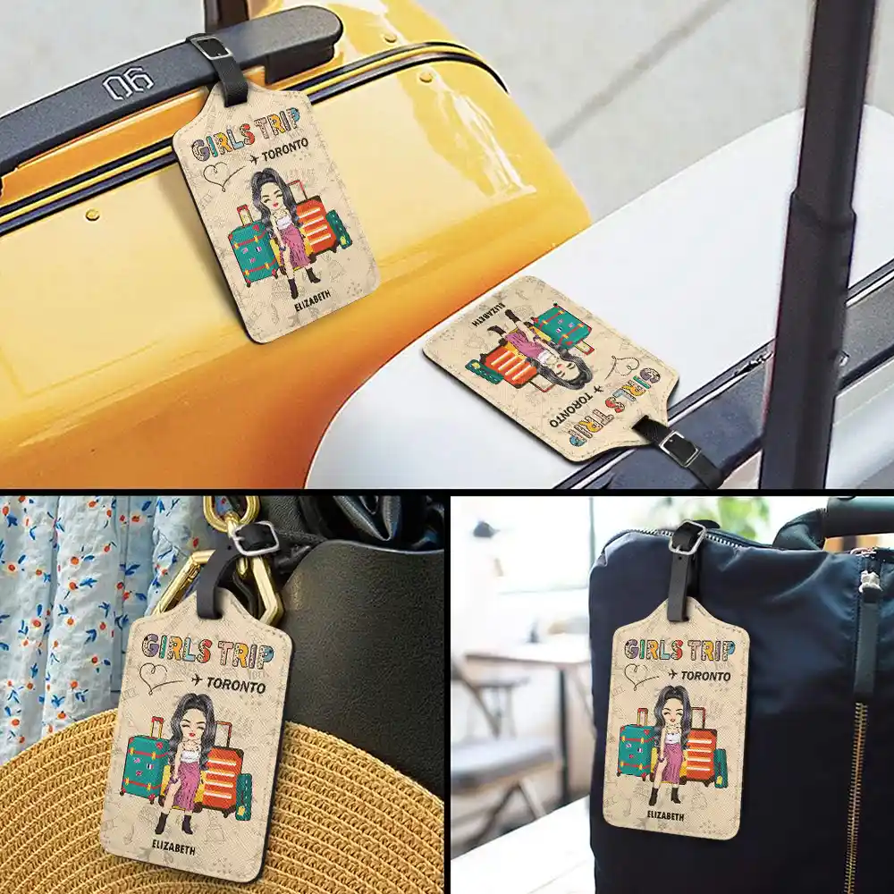 Girls Trip Destination - Personalized Luggage Tag - Image 3