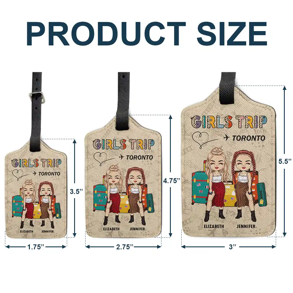 Girls Trip Destination - Personalized Luggage Tag - Image 5