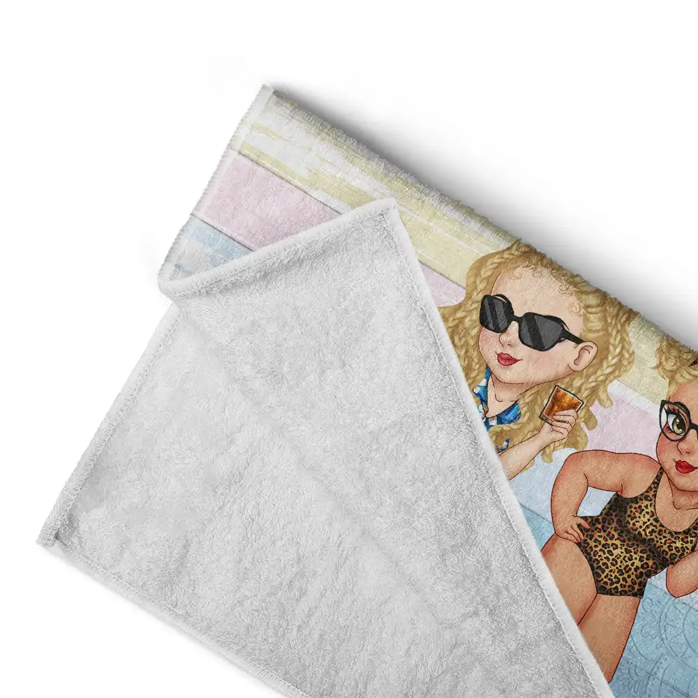 Girls Trip Let The Shenanigans Begin - Personalized Beach Towel - Image 4