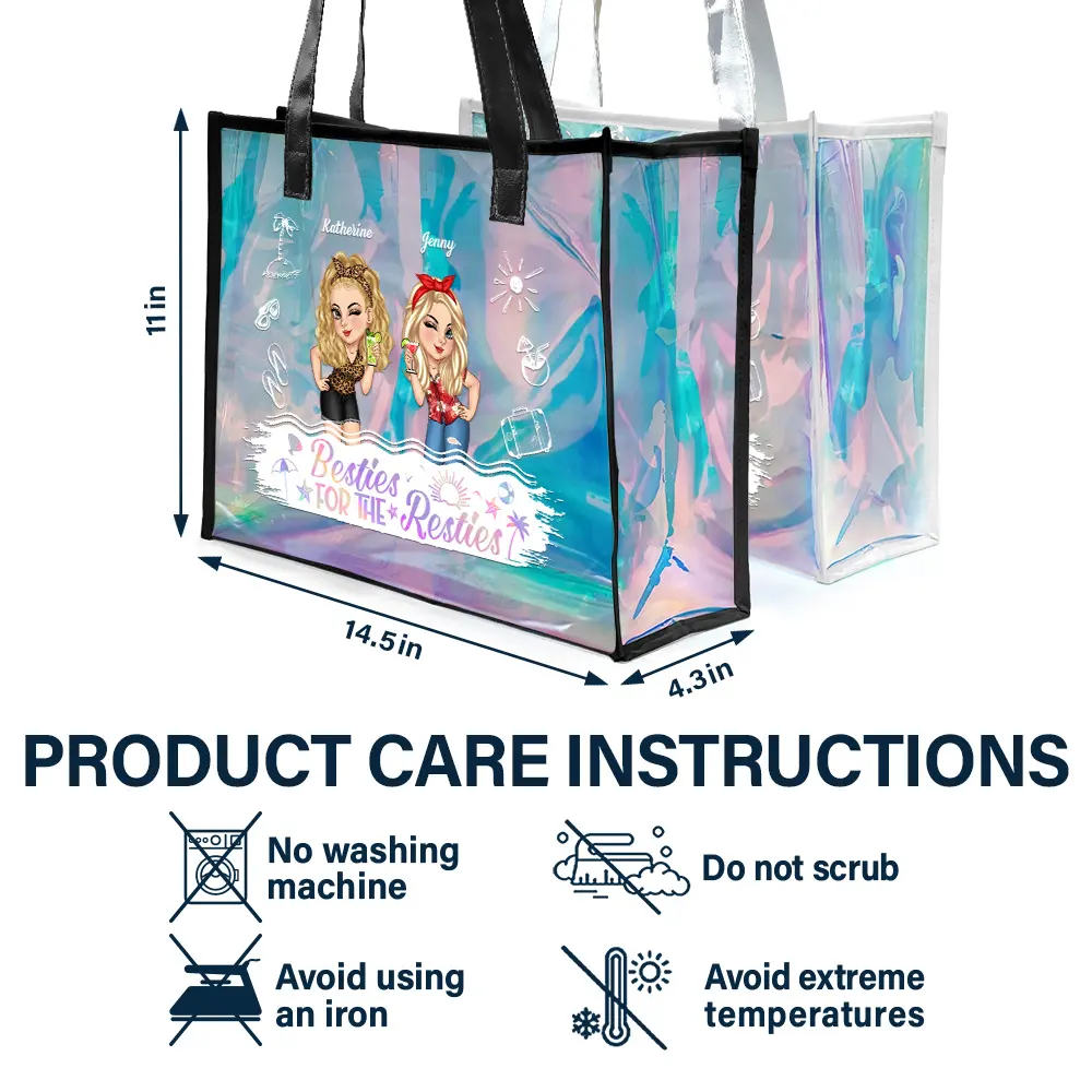 Girls Trip - Personalized Holographic Tote - Image 5