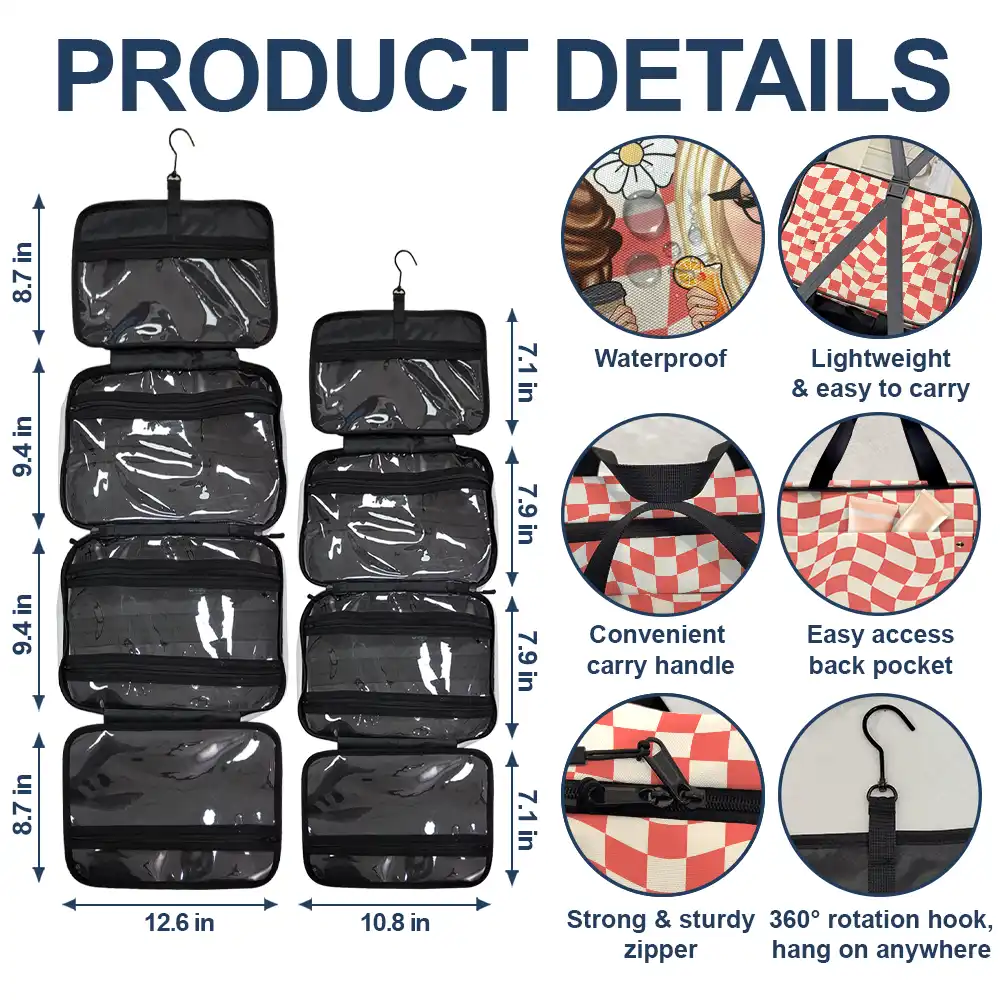 Girls Trip Survival Kit - Personalized Toiletry Bag - Image 5