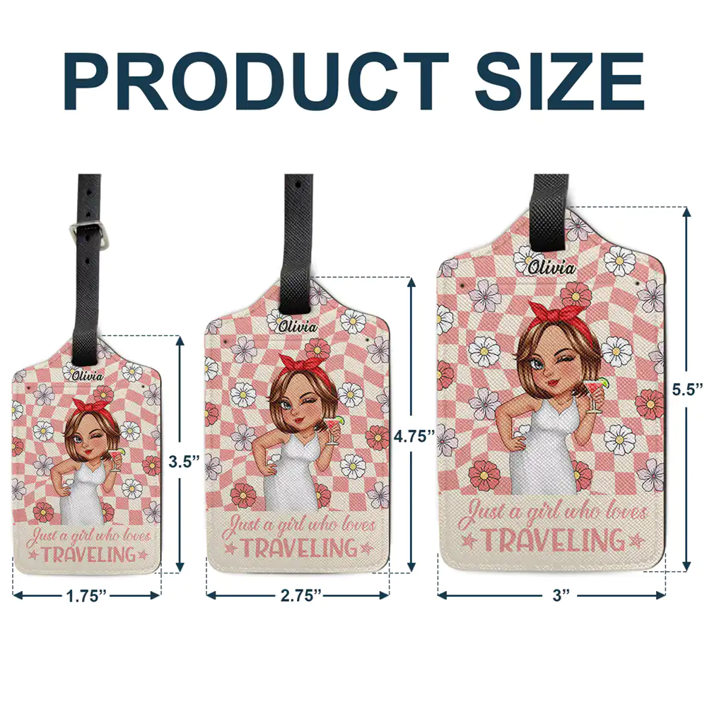 Girls Trip Traveling - Personalized Luggage Tag - Image 5