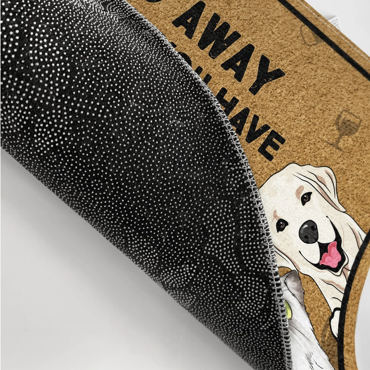 Go Away Unless You Have Alcohol And Dog Treats Cat Treats Pet Treats - Gift For Dog Lovers & Cat Lovers - Personalized Custom Doormat - Image 3
