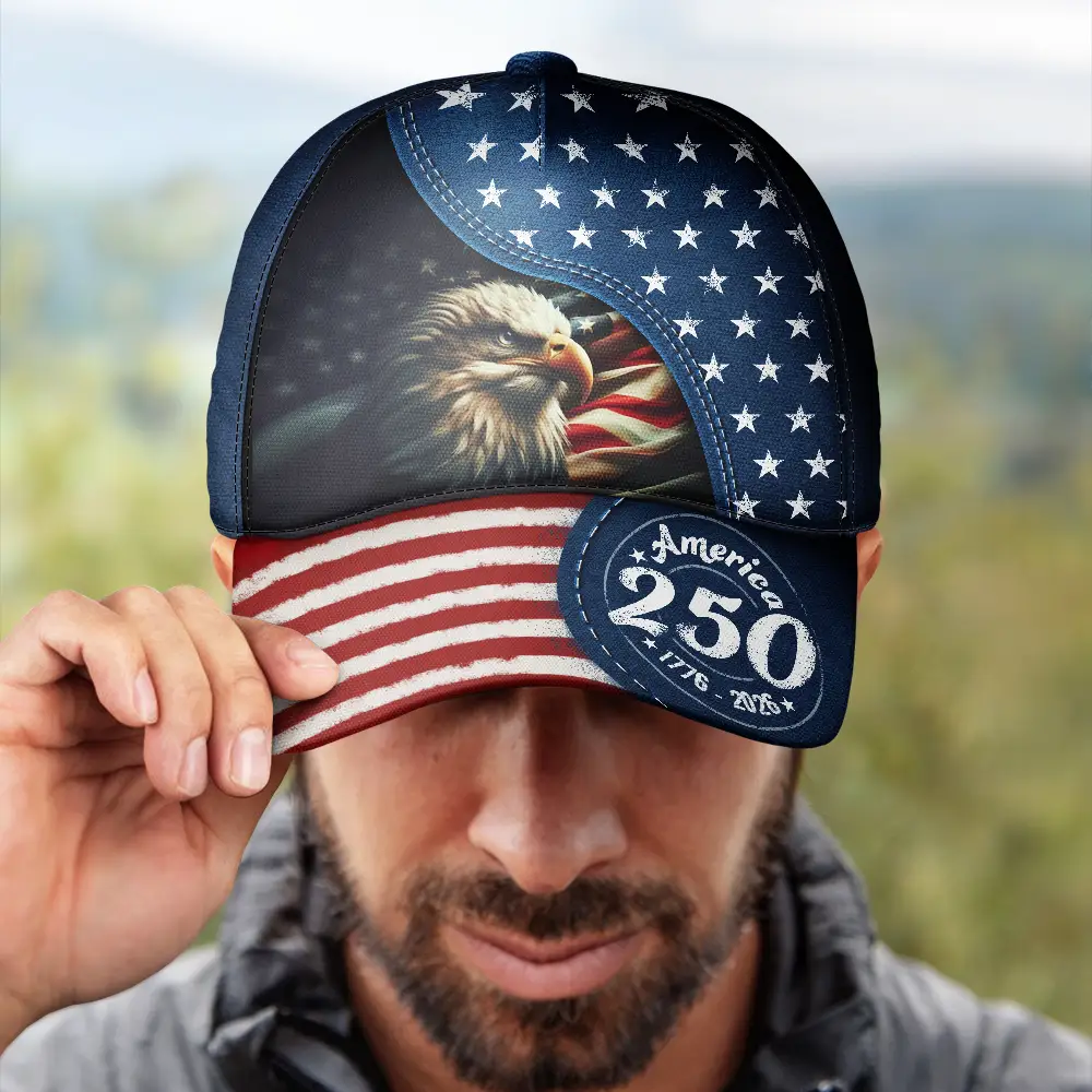 God Bless America 250 Eagle - Classic Cap - Image 4