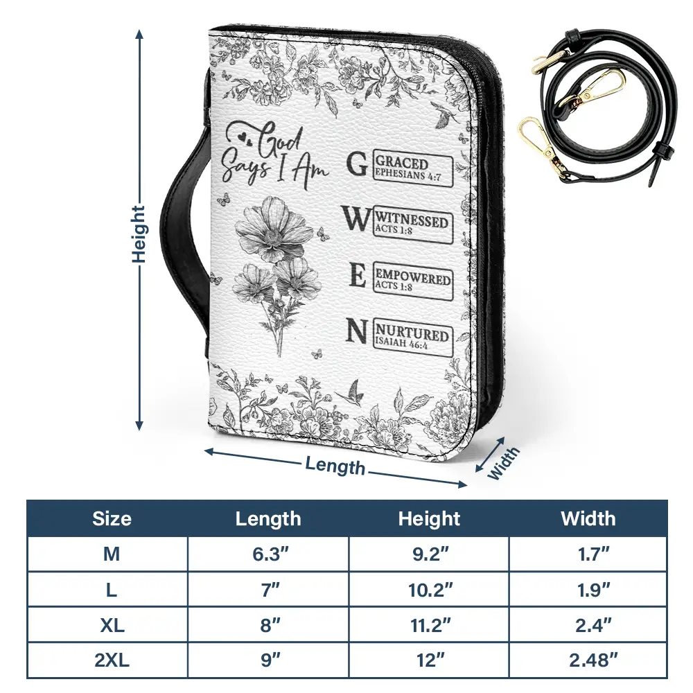 God Says You Are Bible Toile Birth Month Flower - Personalized Bible Cover - Image 5