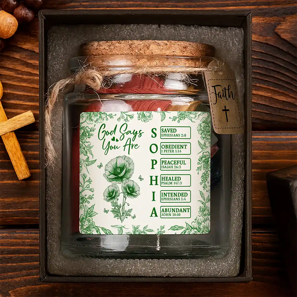 God Says You Are - Personalized Bible Verse Jar - Image 5