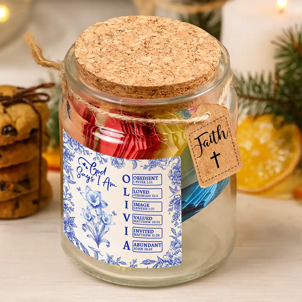 God Says You Are - Personalized Bible Verse Jar - Image 6