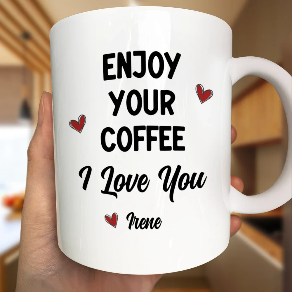 Good Morning Handsome Beautiful - Personalized Mug - Image 3