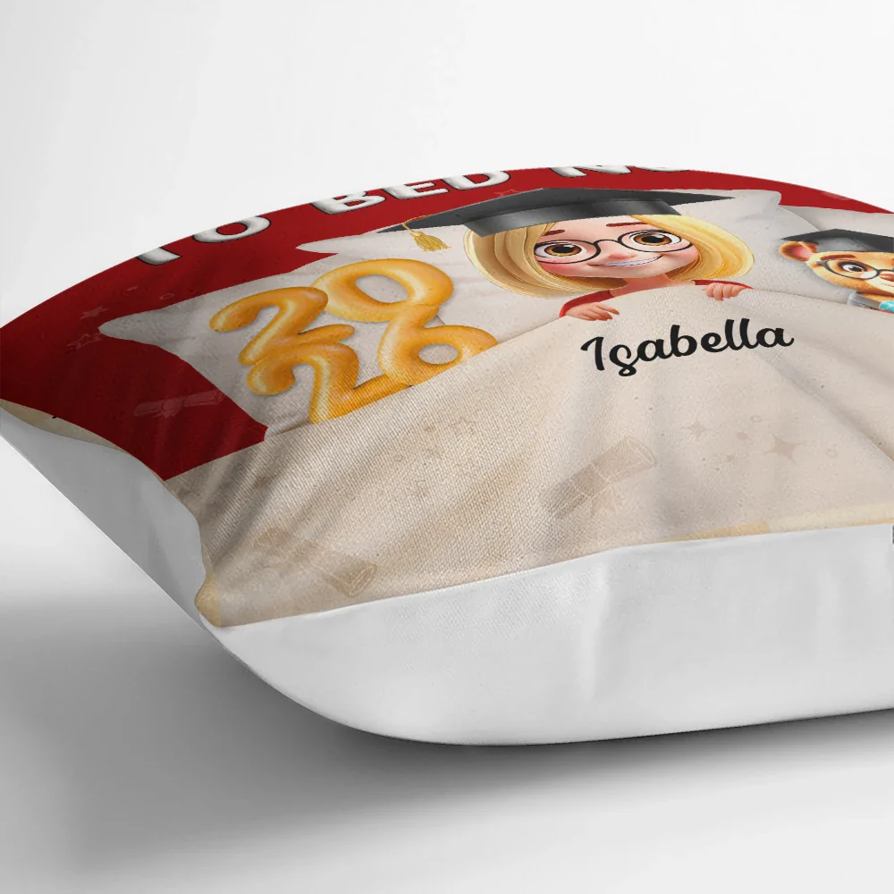 Graduated Can I Go Back To Bed Now - Personalized Pillow - Image 3
