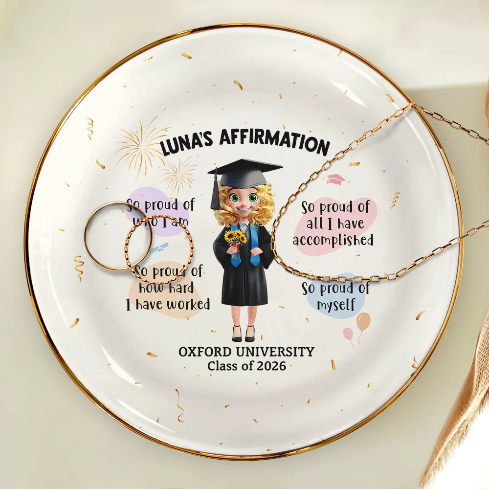 Graduation Affirmation - Personalized Ring Dish - Image 4