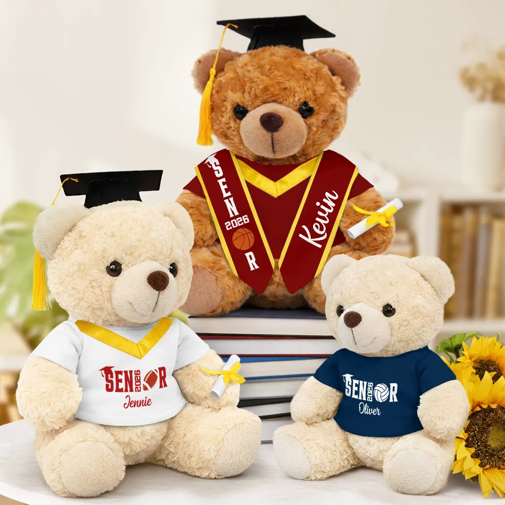 Graduation Sport Senior - Personalized Teddy Bear - Image 2