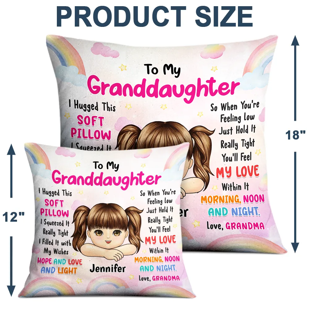 Granddaughter Grandson Hugged This Pillow - Personalized Pillow - Image 4