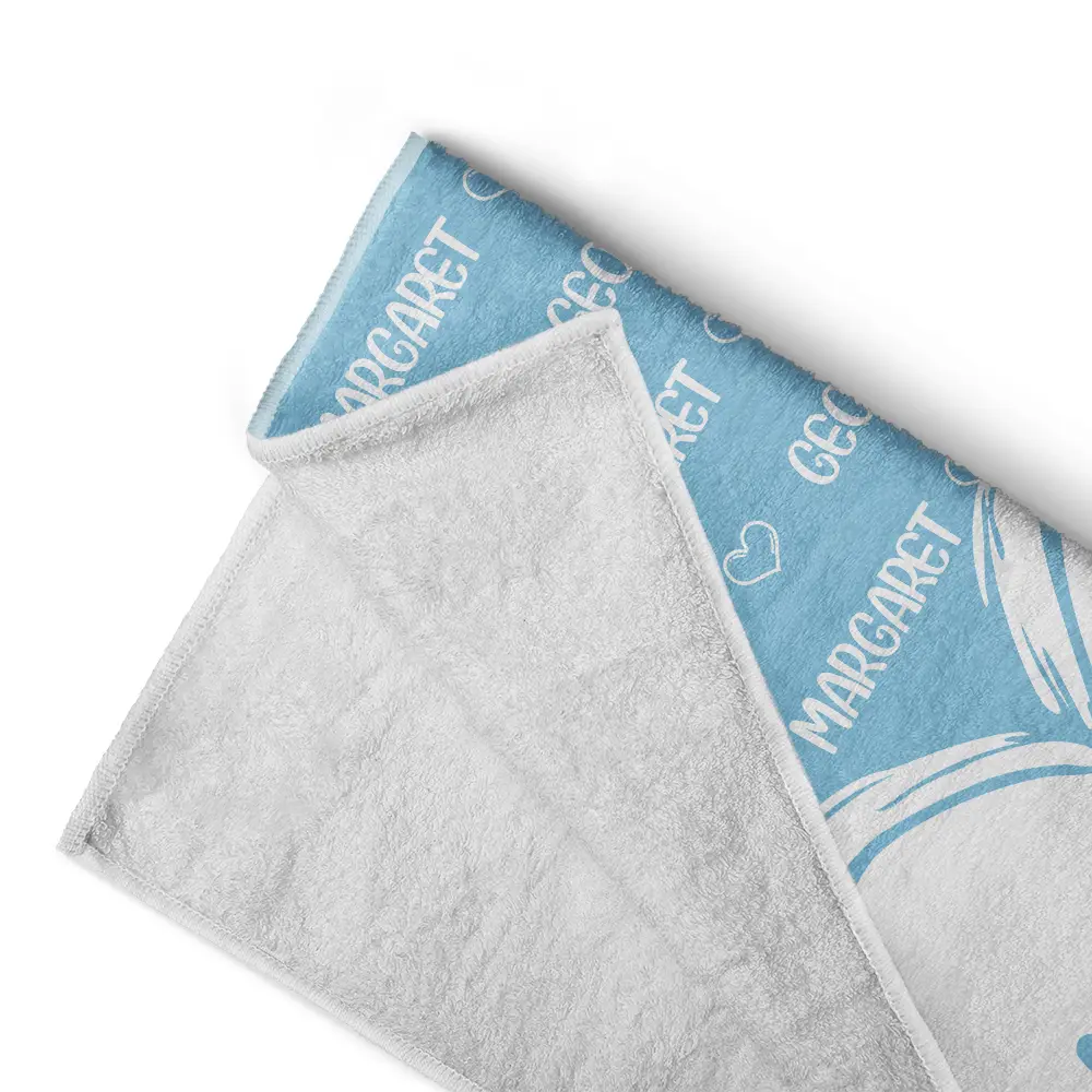 Grandkids, Kids Names For Grandma, Mom - Personalized Beach Towel - Image 4