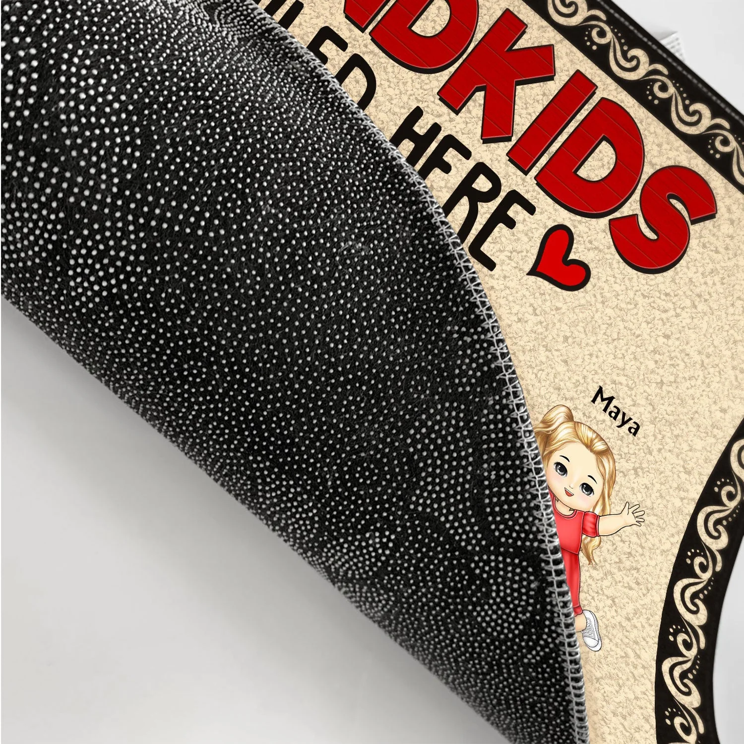 Grandkids Spoiled Here - Gift For Grandkids - Personalized Doormat - Image 3