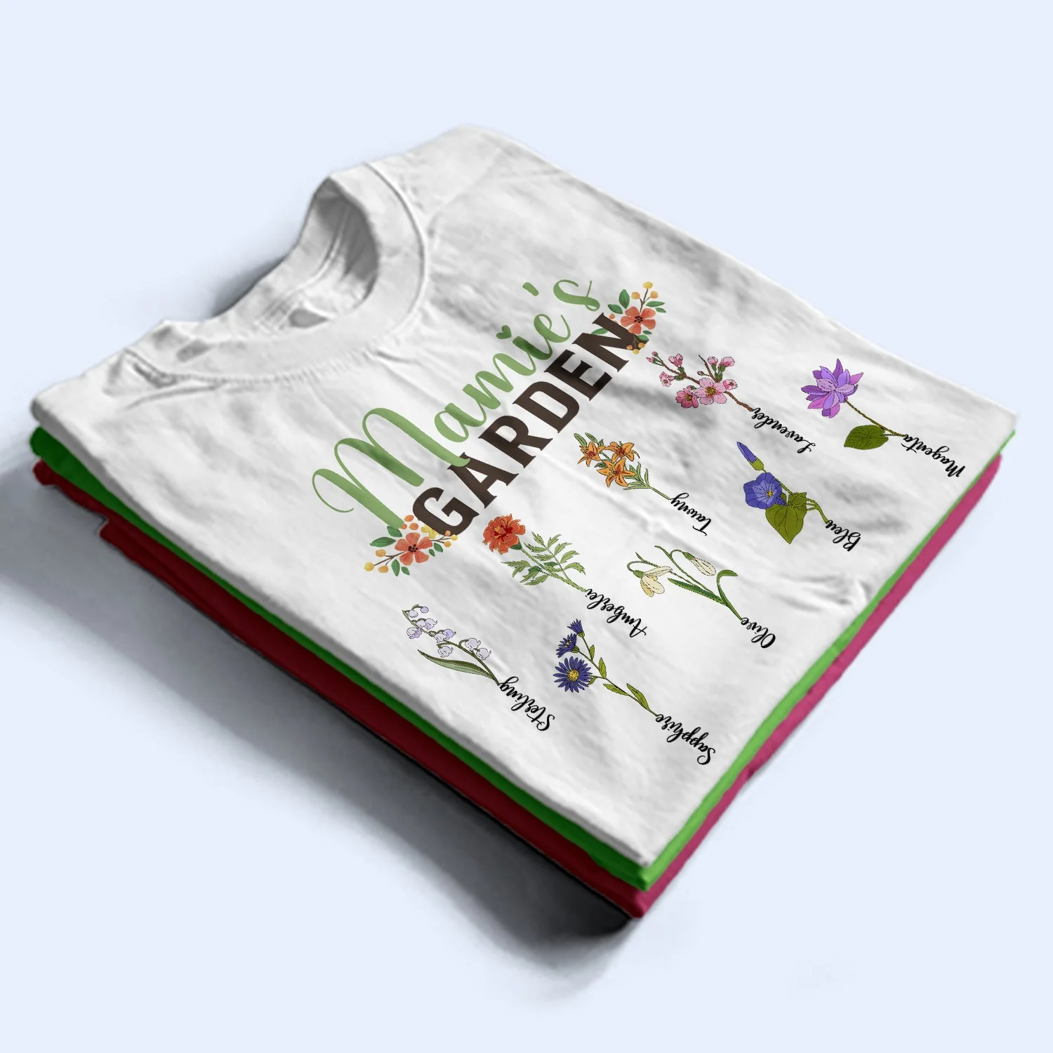 Grandma Garden - Birthday, Loving Gift For Mother, Grandma, Grandmother, Gardening - Personalized Custom T Shirt - Image 2