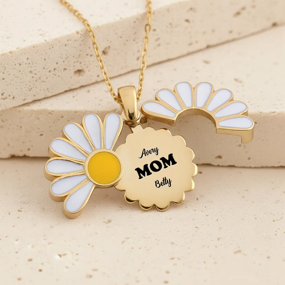 Grandma Grandkids Custom Names And Nicknames - Personalized Engraved Hidden Message Necklace - Image 3