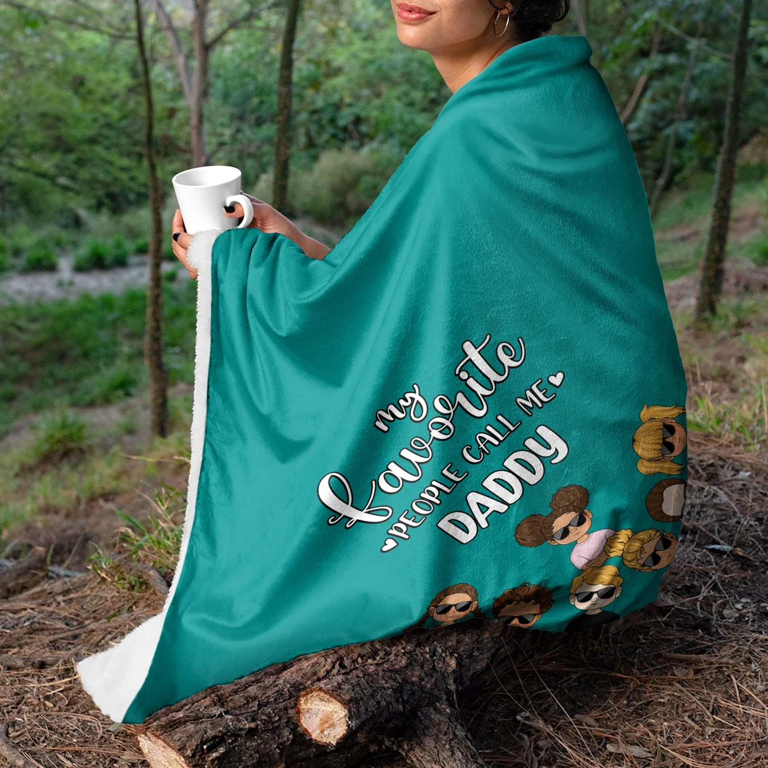 Grandma Mother My Favorite People Call Me - Gift For Mom - Personalized Custom Fleece Blanket - Image 3