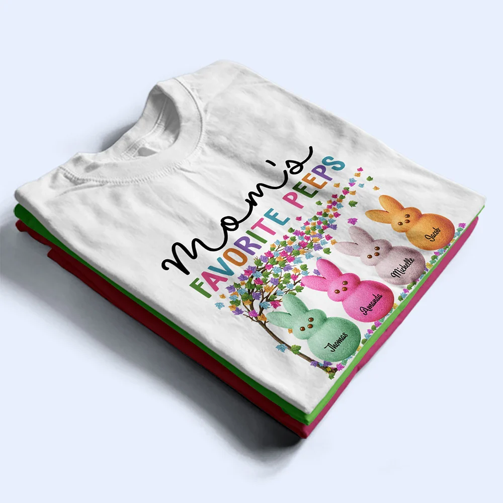 Grandma's Favorite Peeps Bunny - Personalized T Shirt - Image 2