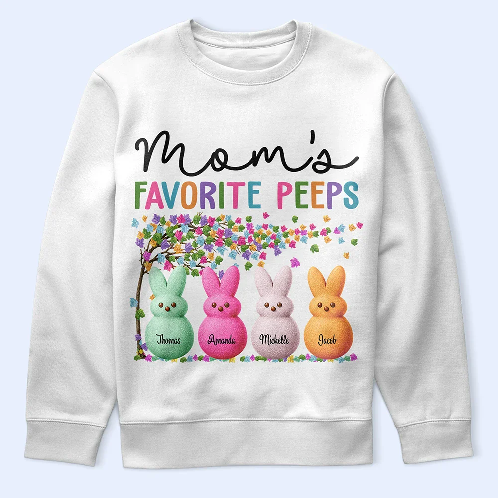 Grandma's Favorite Peeps Bunny - Personalized T Shirt - Image 5