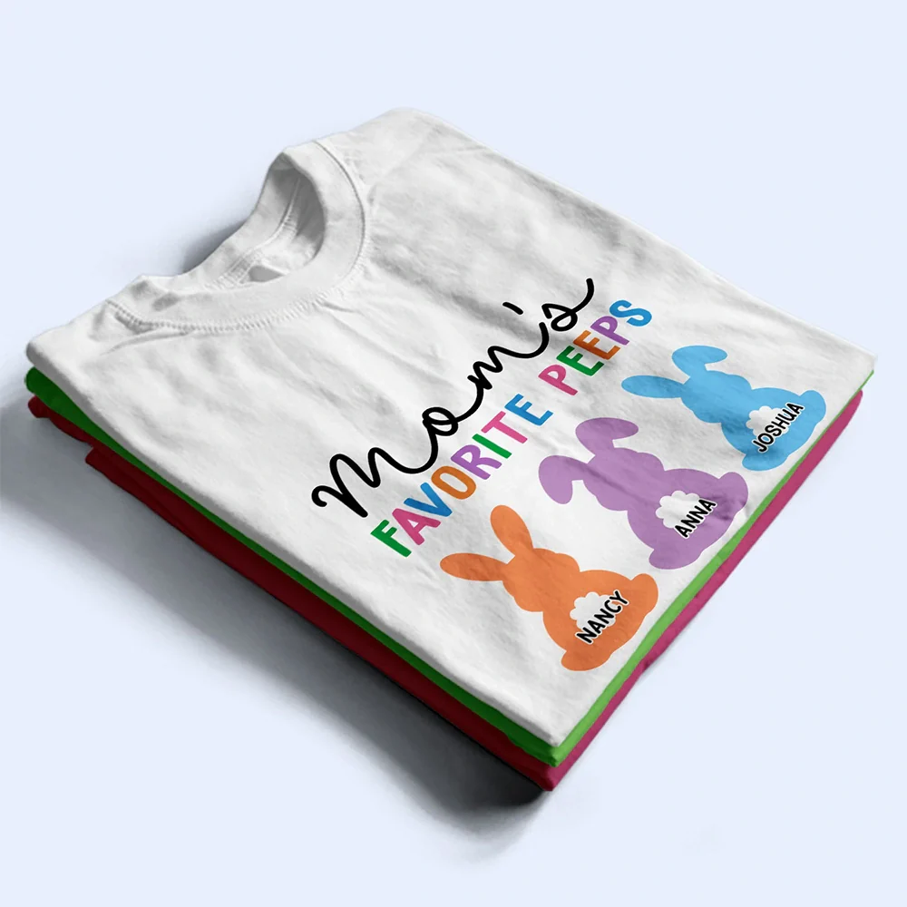 Grandma's Favorite Peeps - Personalized T Shirt - Image 2