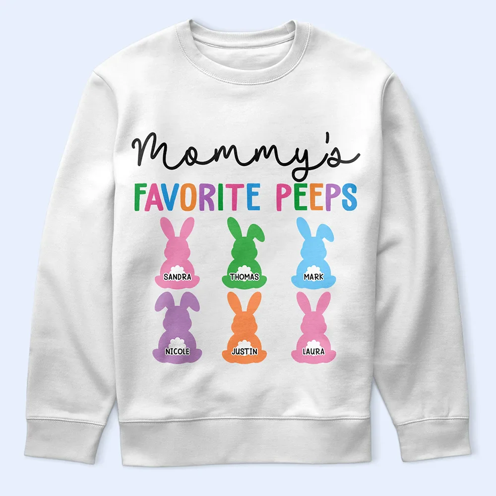 Grandma's Favorite Peeps - Personalized T Shirt - Image 5