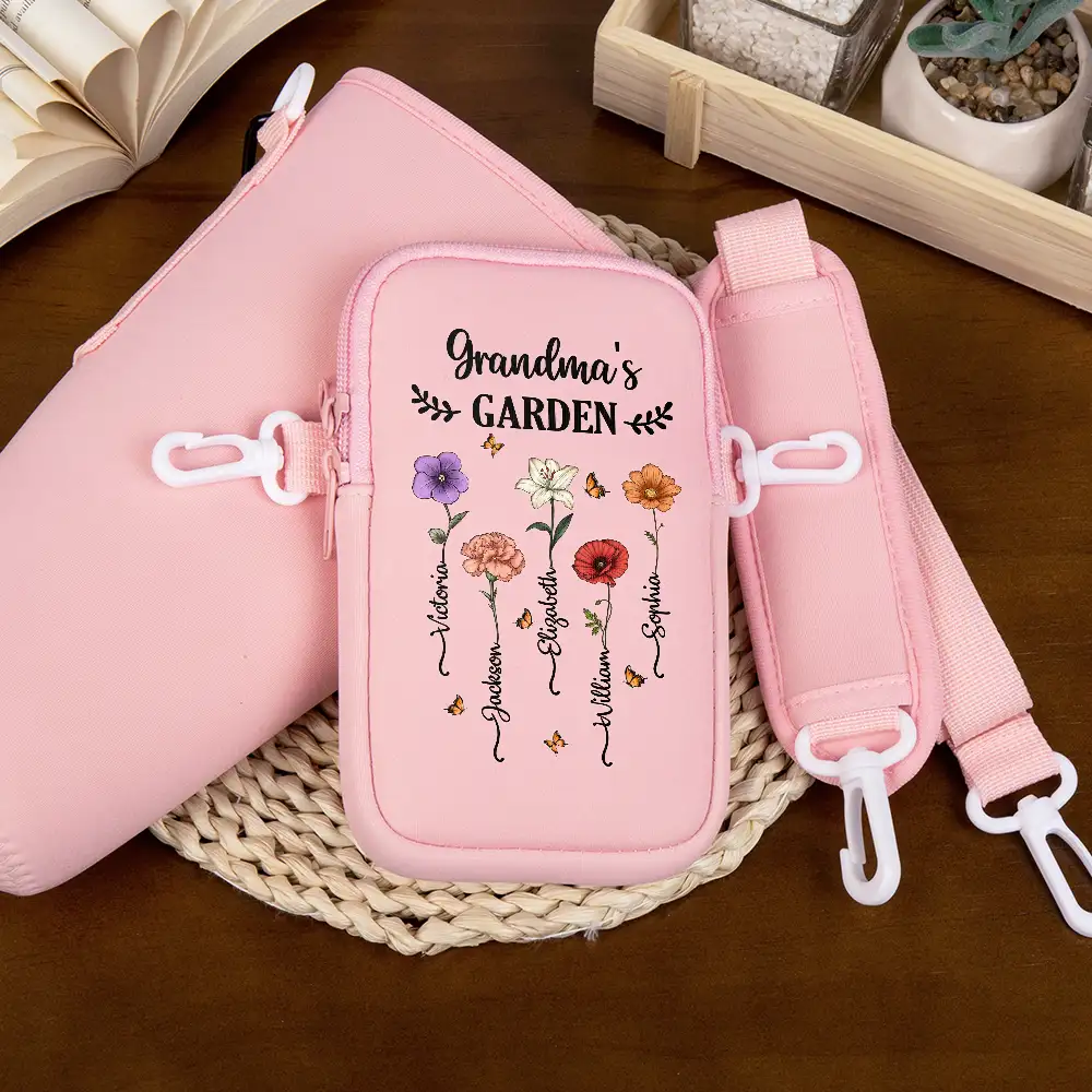Grandma's Garden - Personalized Bottle Carrier Bag - Image 4