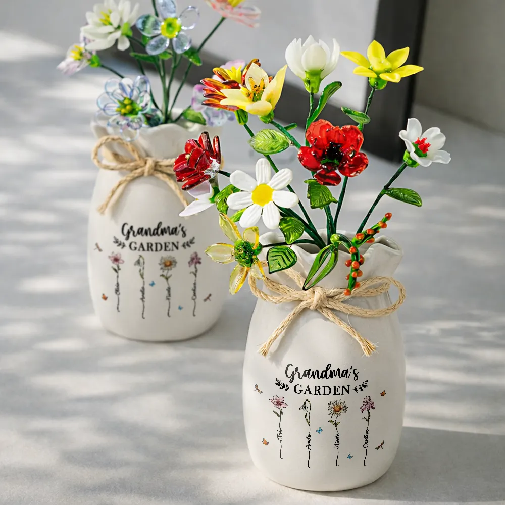 Grandma's Garden - Personalized Glass Birth Month Flower - Image 3