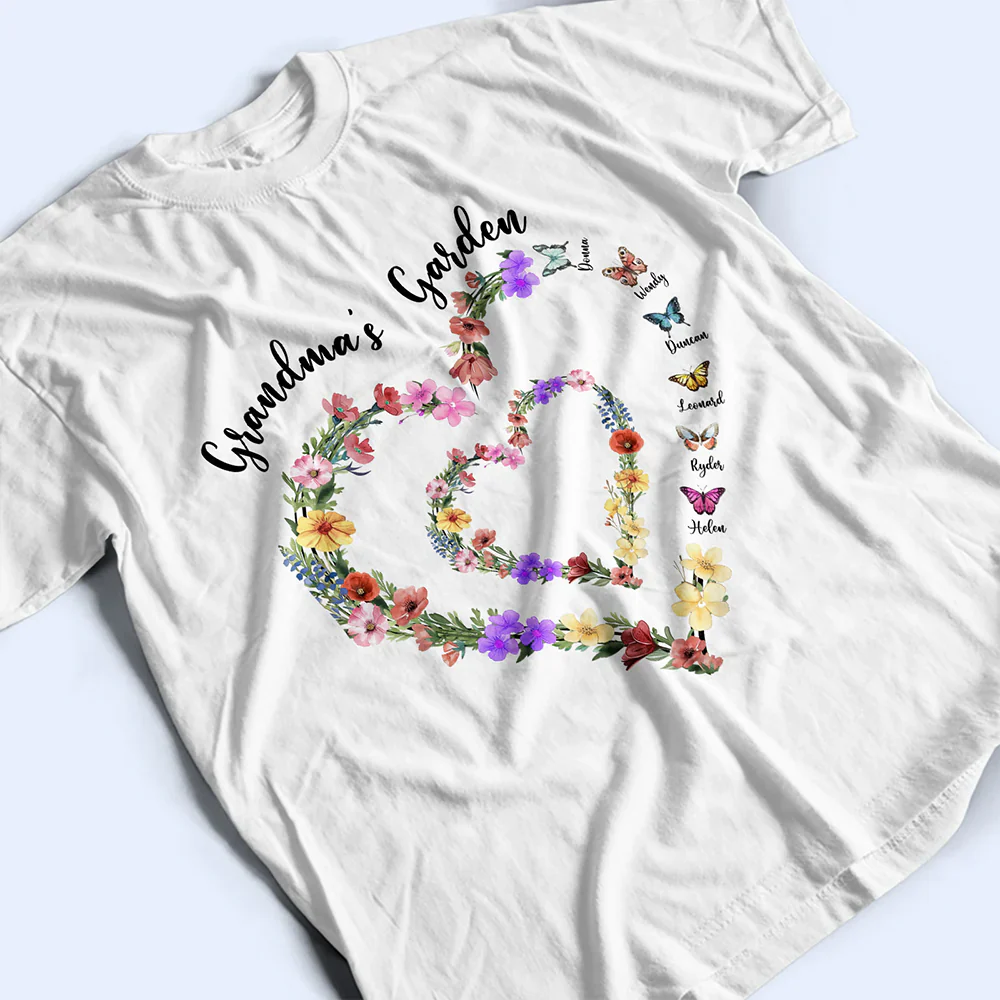 Grandma's Garden - Personalized T Shirt - Image 3