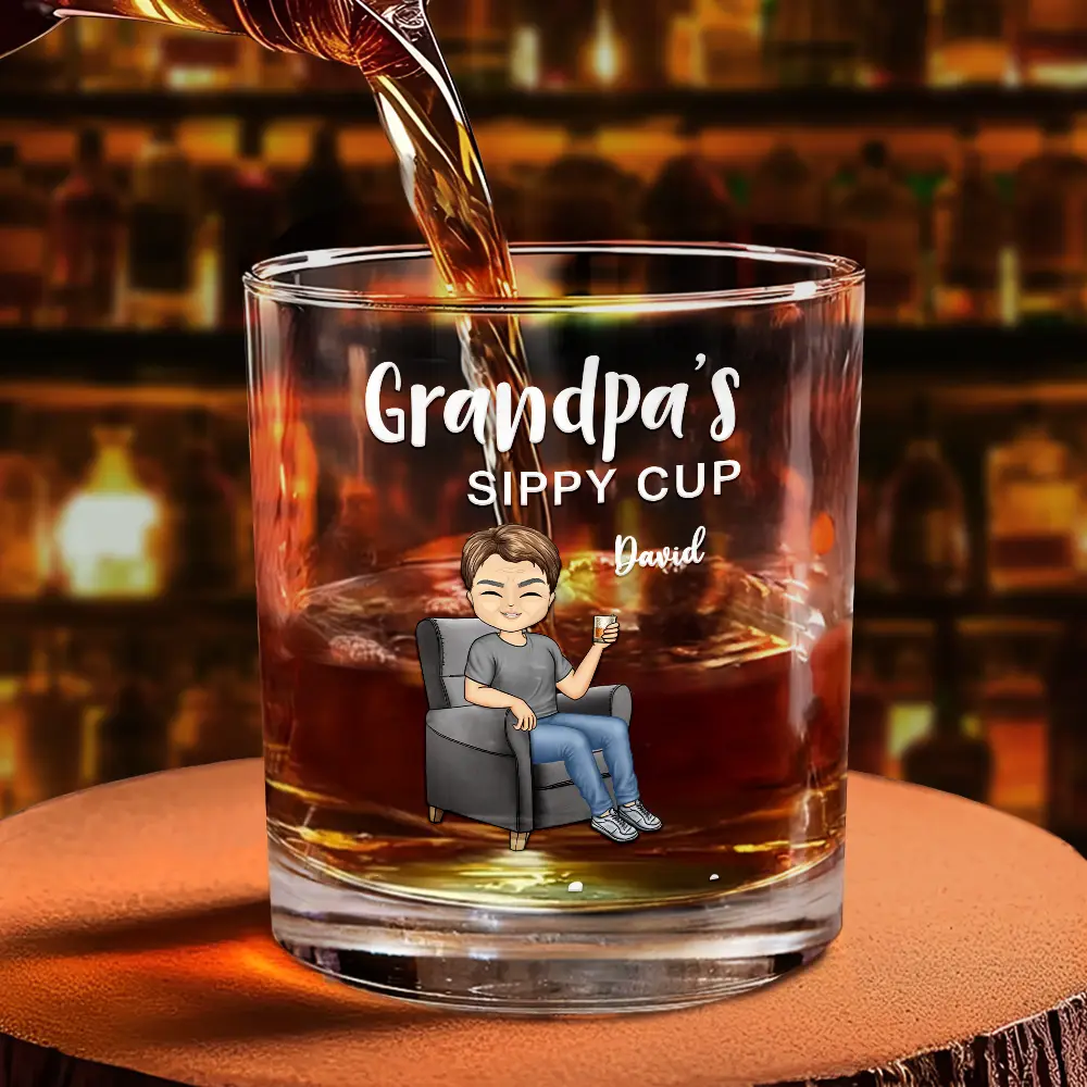 Grandma's & Grandpa's Sippy Cup - Personalized Combo Wine & Whiskey Glass - Image 4