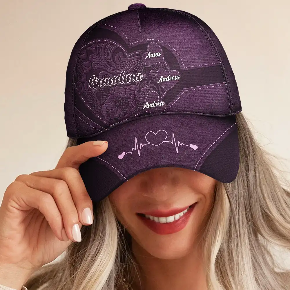 Grandma's Little Sweethearts - Personalized Classic Cap - Image 4