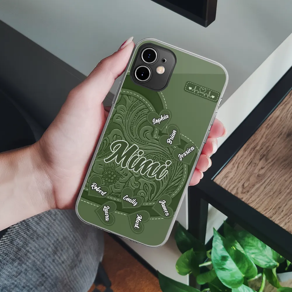 Grandma's Little Sweethearts - Personalized Clear Phone Case - Image 4