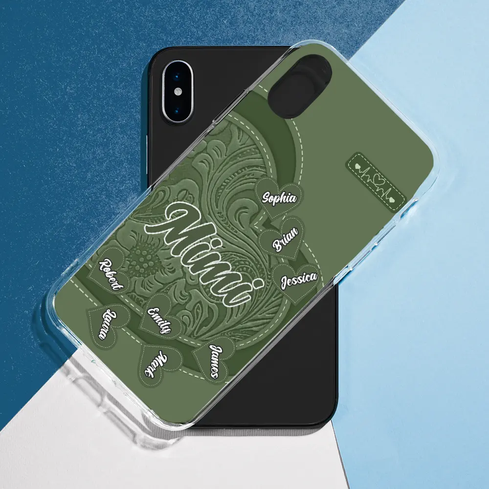 Grandma's Little Sweethearts - Personalized Clear Phone Case - Image 5