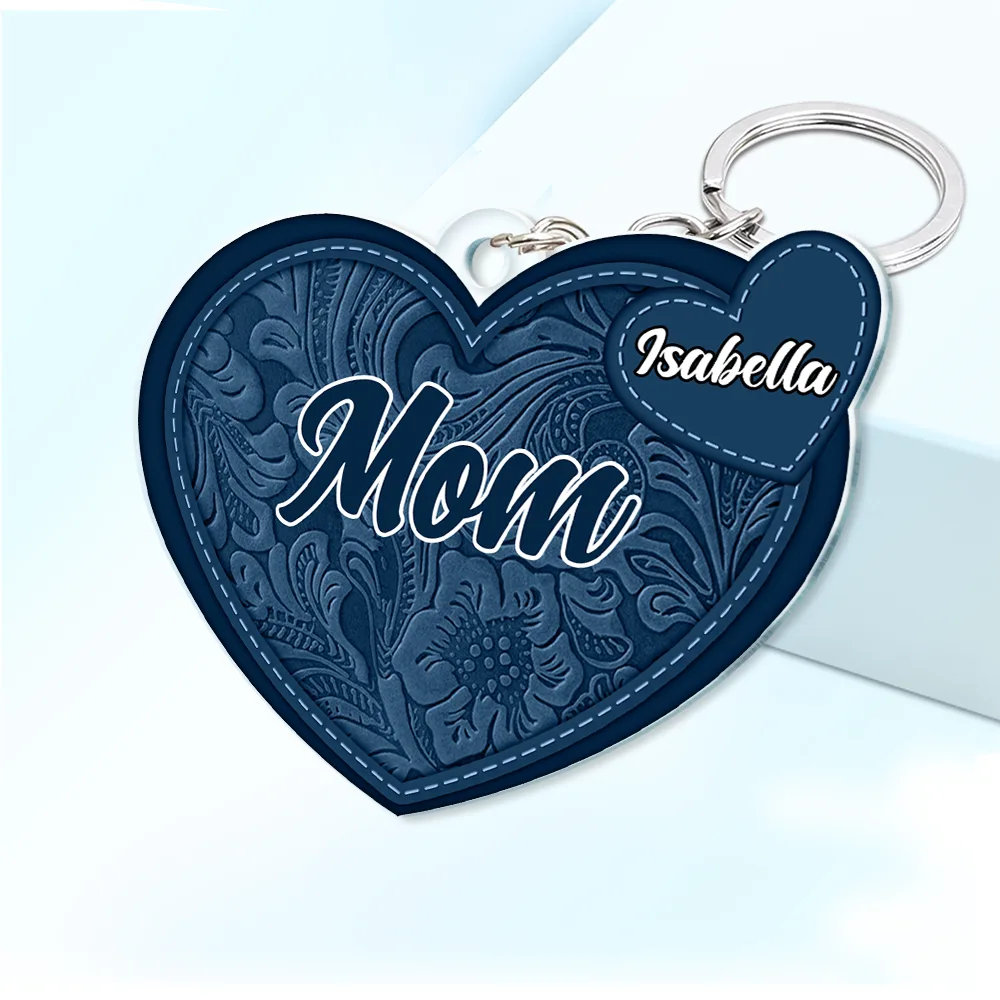 Grandma's Little Sweethearts - Personalized Cutout Acrylic Keychain - Image 2