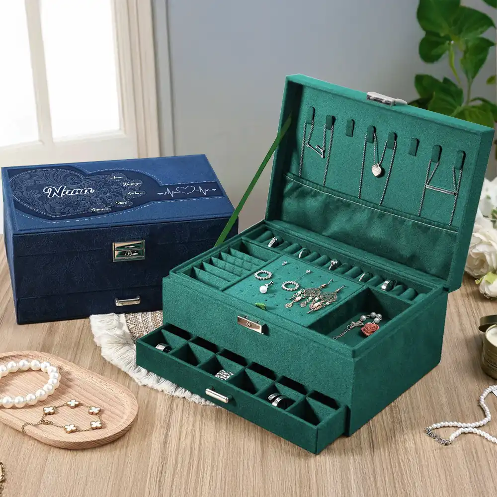 Grandma's Little Sweethearts - Personalized Jewelry Storage Box - Image 3