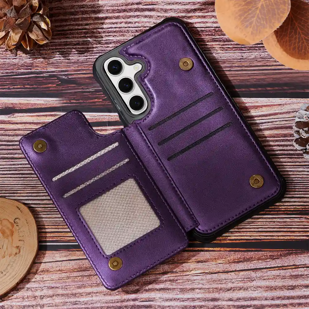 Grandma's Mom's Little Sweethearts - Personalized Leather Flip Wallet Phone Case - Image 6