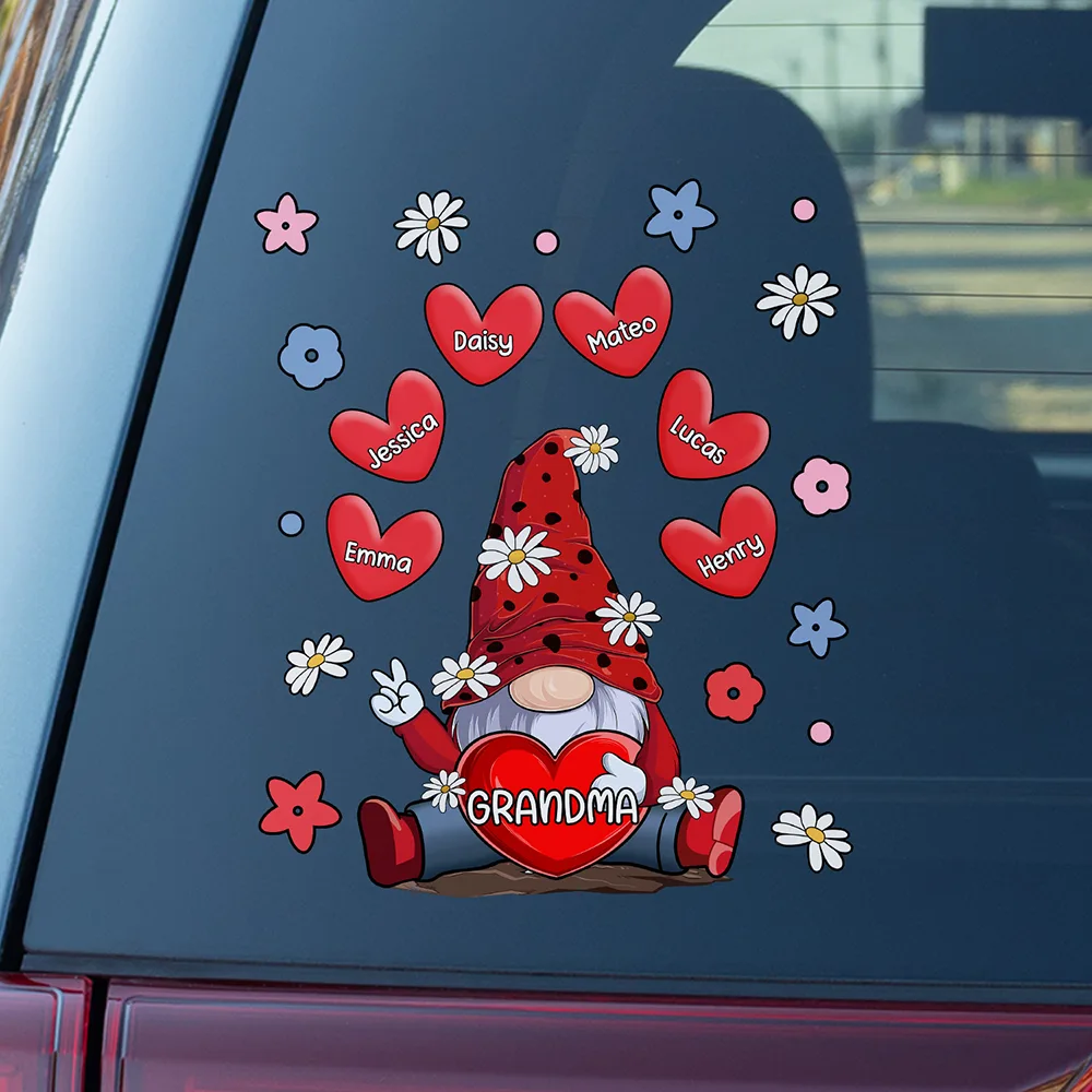 Grandma's Sweet Hearts - Personalized Decor Decal