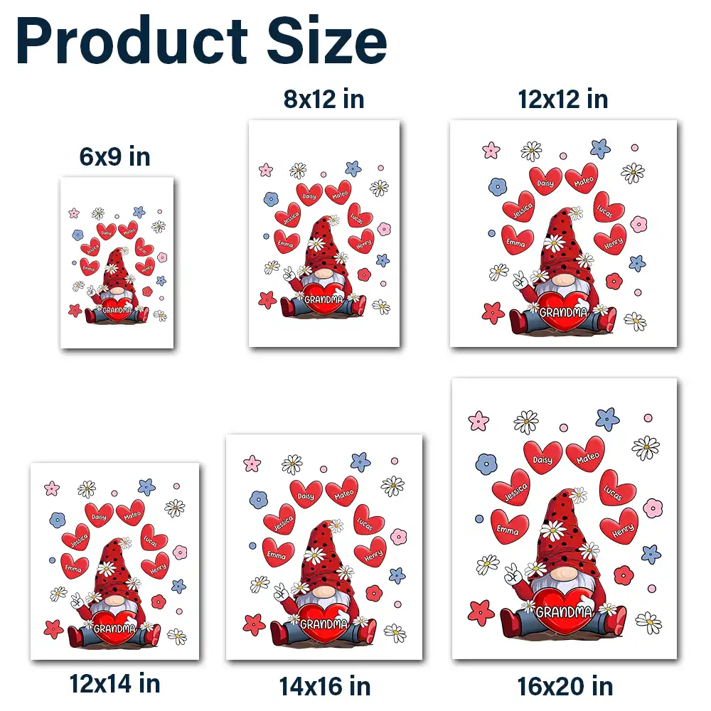 Grandma's Sweet Hearts - Personalized Decor Decal - Image 6