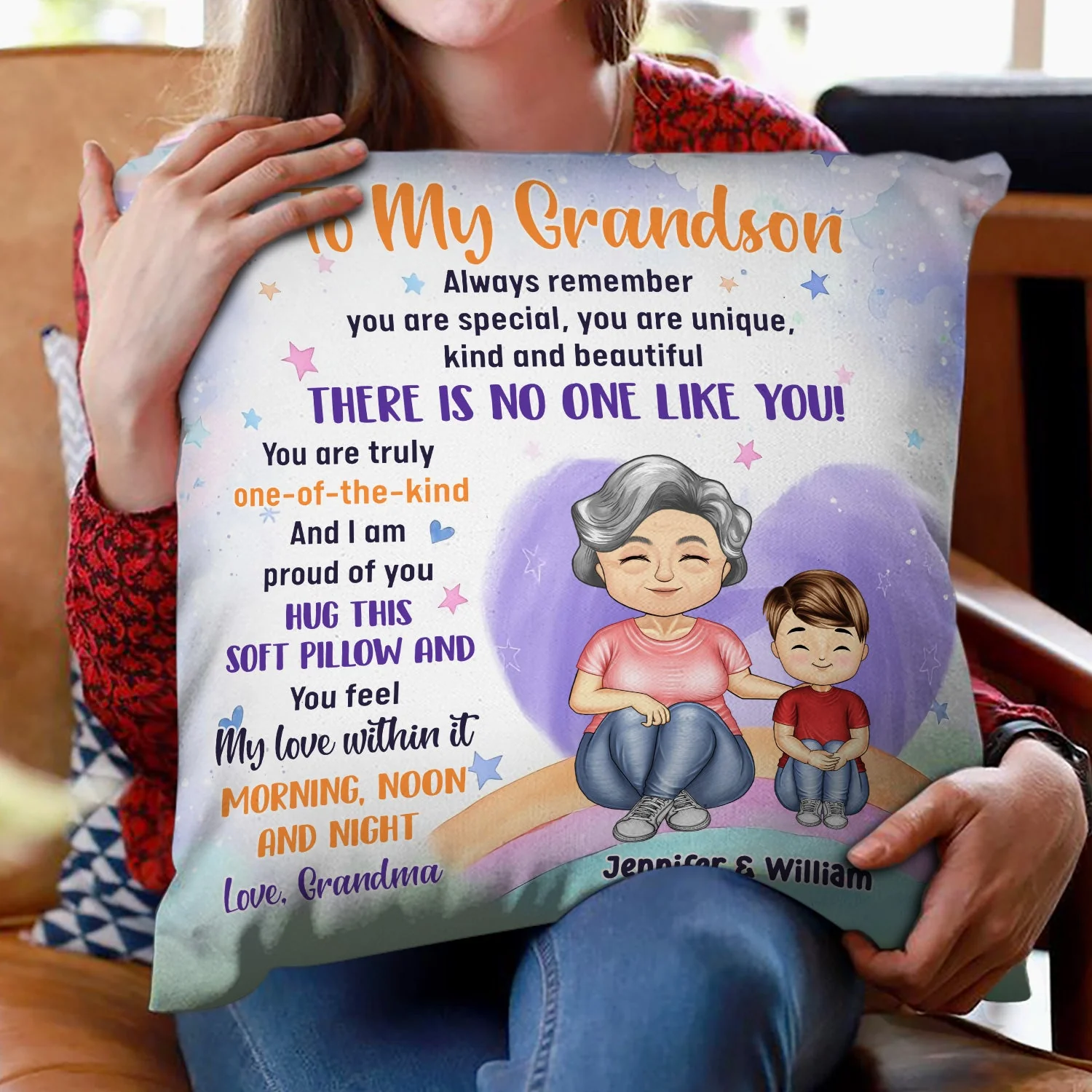 Grandmother Mother Always Remember You Are Special - Gift For Granddaughter, Grandson, Kids - Personalized Pillow - Image 2