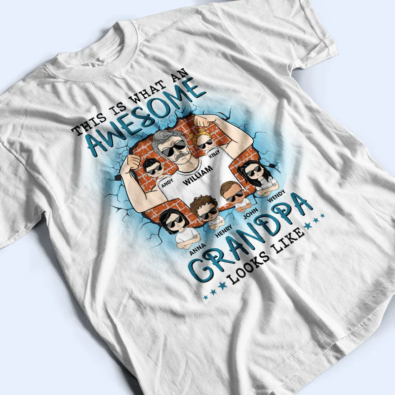 Grandpa You Can't Scare Me - Gift For Father - Personalized Custom T Shirt - Image 3
