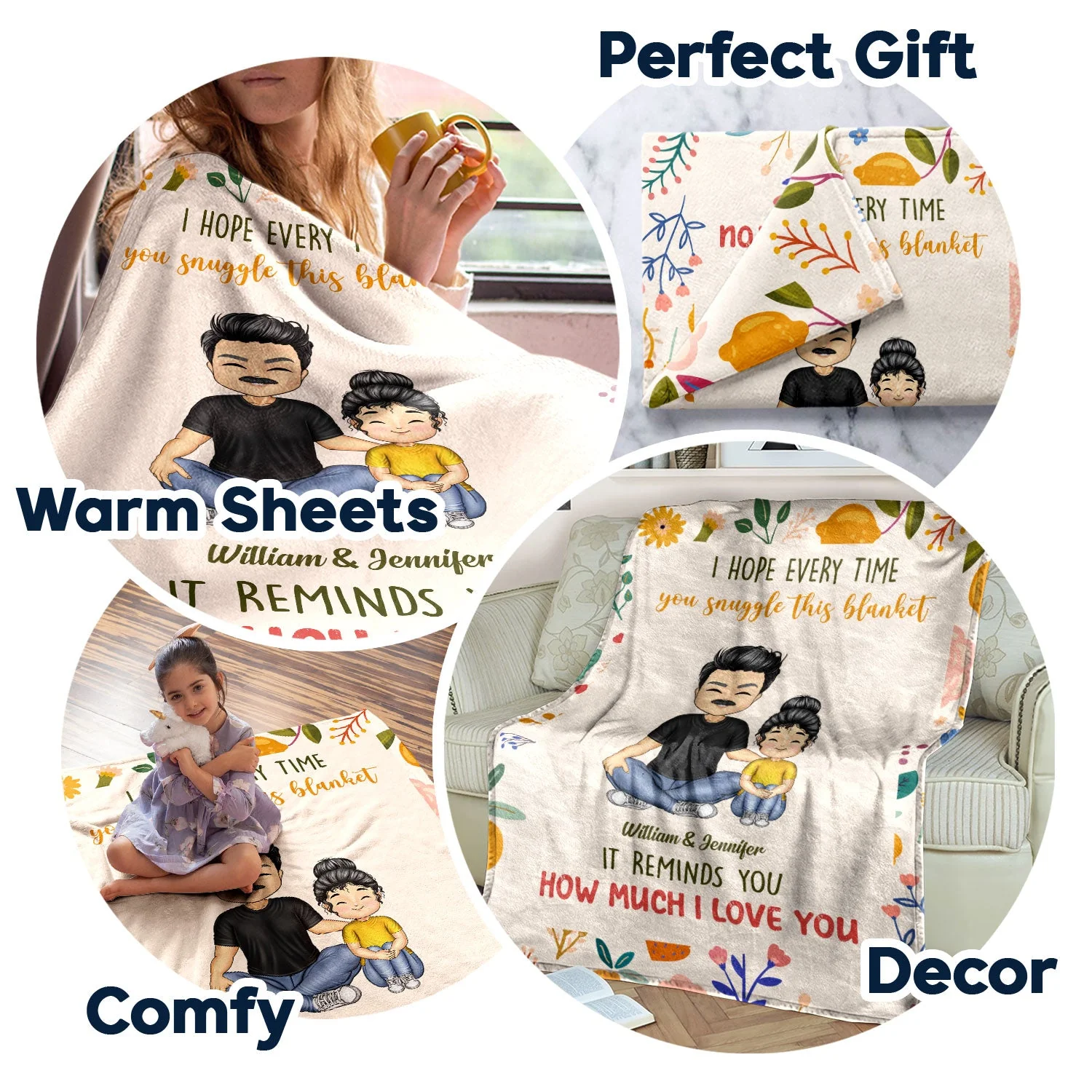 Grandparents Reminds You How Much I Love You - Gift For Grandkids, Grandparents - Personalized Fleece Blanket - Image 7