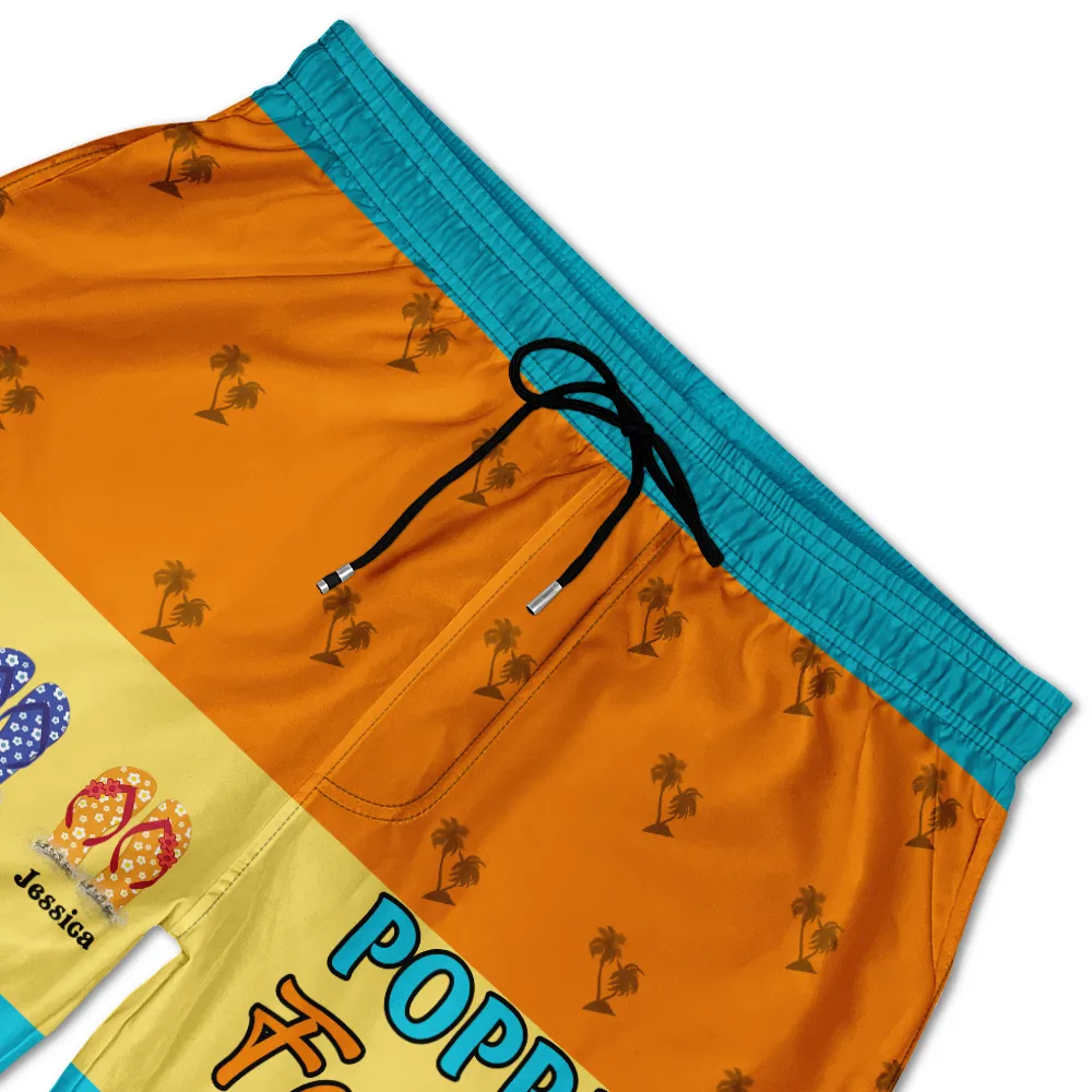 Grandpa's Favorite Beach - Personalized Unisex Beach Shorts - Image 5