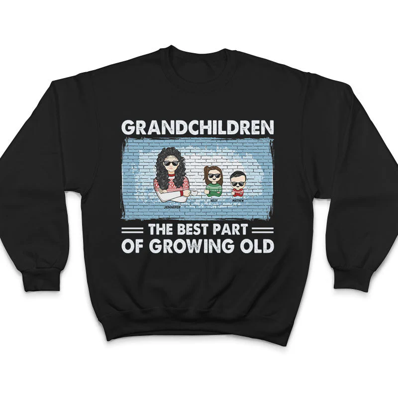 Great Grandkids The Best Part Of Growing Old - Family Gift For Grandparents - Personalized Custom Sweatshirt - Image 5