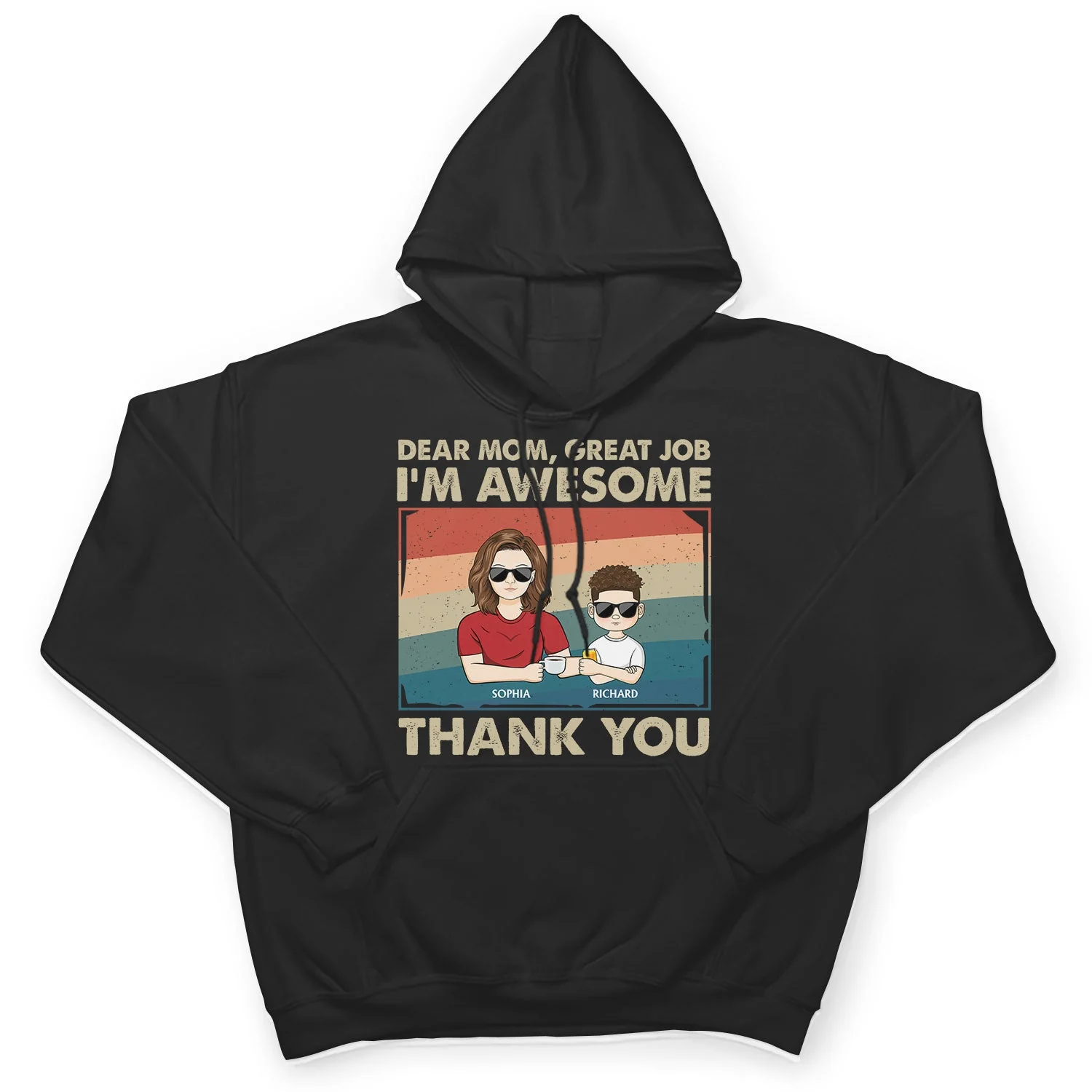 Great Job We're Awesome Thank You - Funny Gift For Mom, Mother, Mama, Grandma - Personalized T Shirt - Image 4