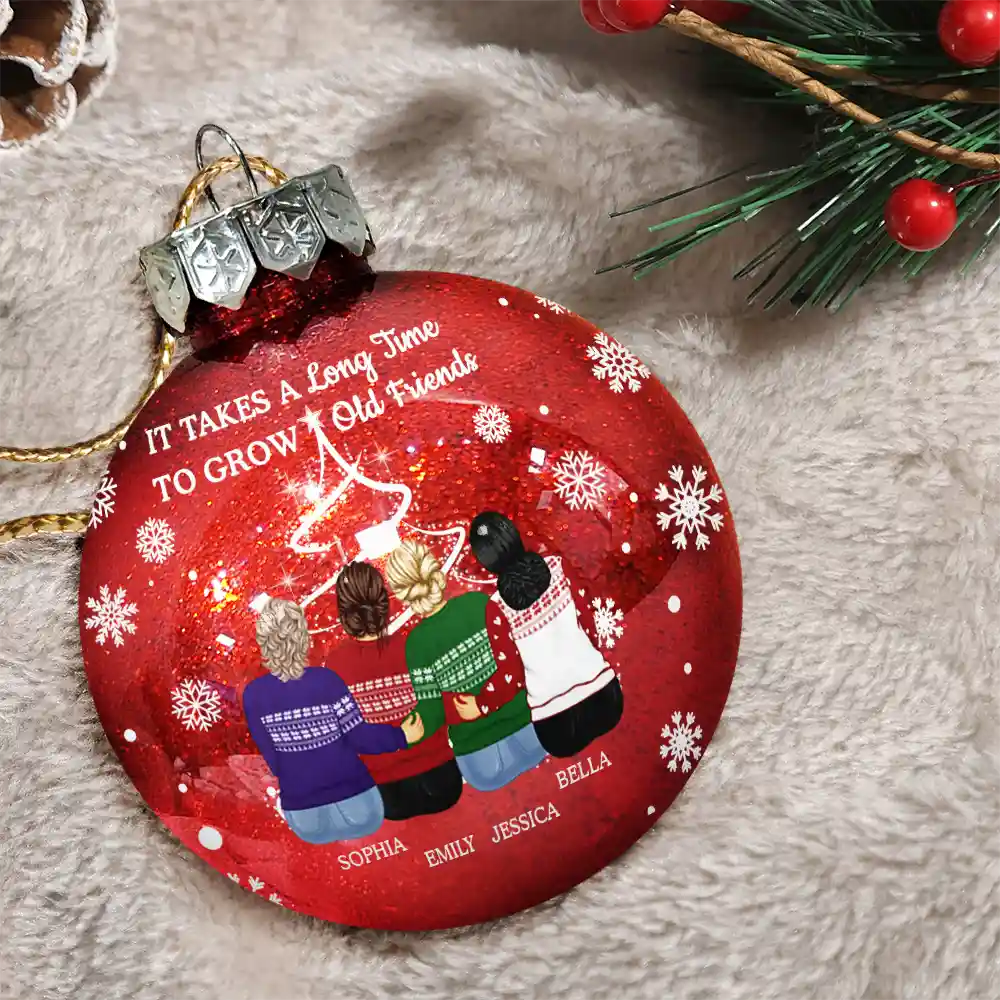 Grow An Old Friend - Personalized Ball Ornament - Image 3